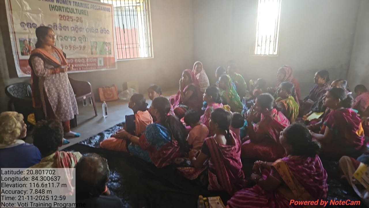 Training on marigold farming