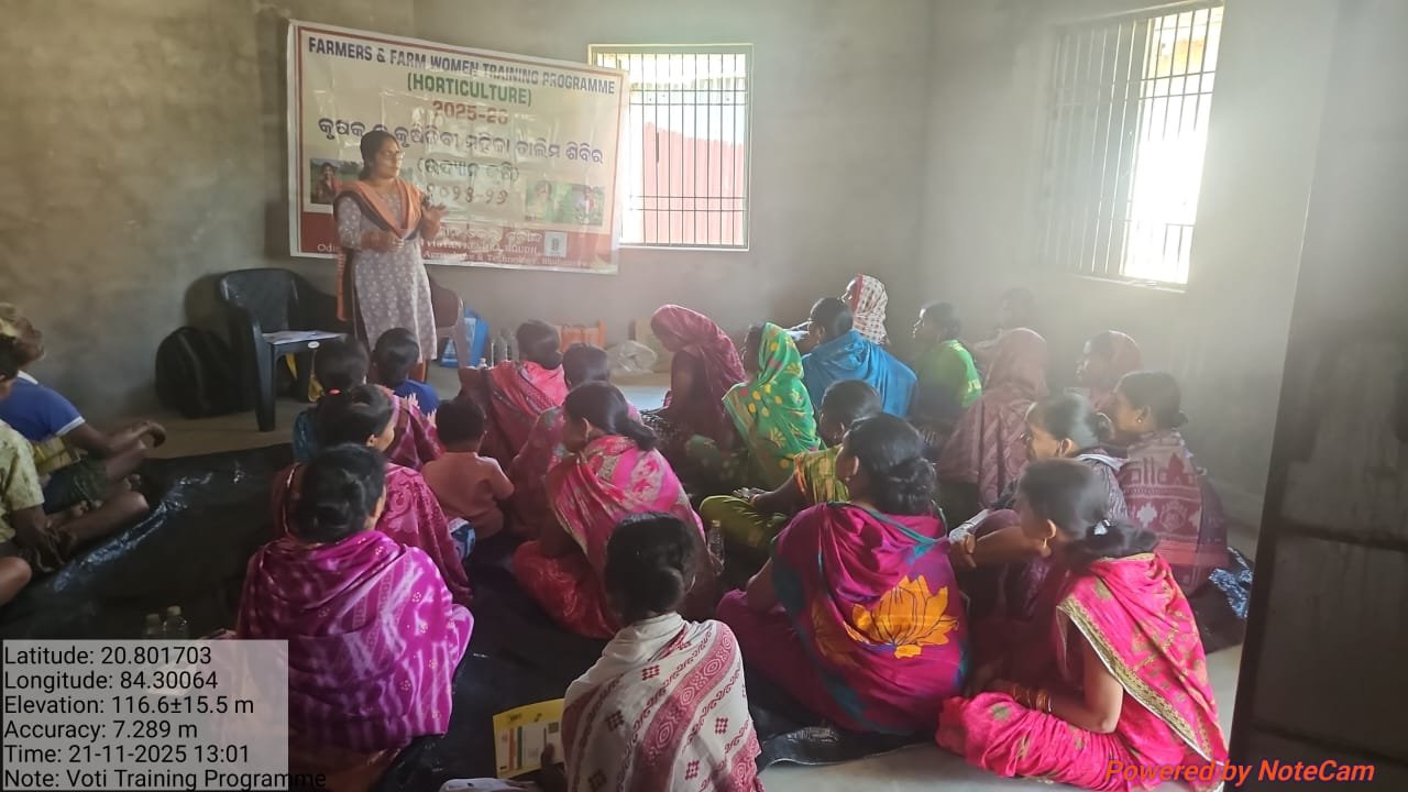 Training on marigold farming